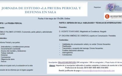 Jornada de estudio Online “La prueba pericial y defensa en sala”